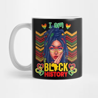 I Am Black History Women Girls Black  Month History Mug